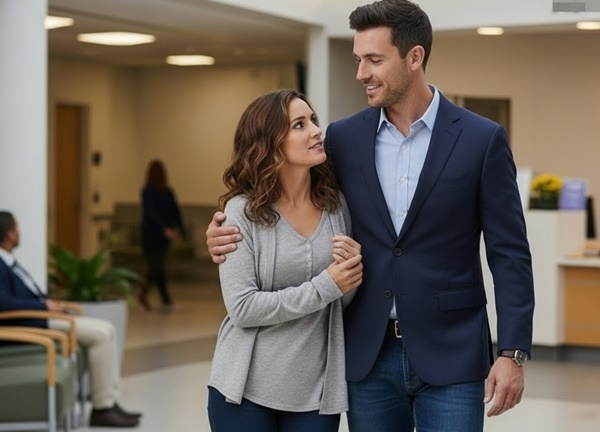 My wife was 7 months pregnant with a flat stomach