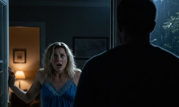 My husband passed away 3 years ago. Last night, I woke up to a stranger locked in my bed;;room…