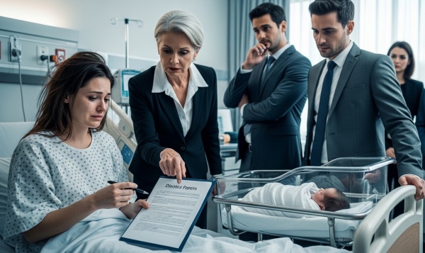 She just gave birth and her in-laws forced her to sign divorce papers…