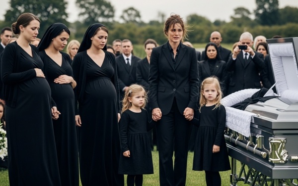 Four Pregnant Women Showed Up at My Husband’s Funeral