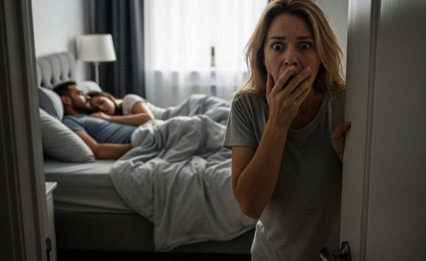 I was huffing as I rang his mistress’s doorbell, but when she opened the door, I just stood there, speechless