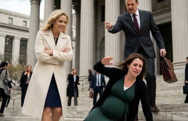 His Mistress Shoved His 8-Month Pregnant Wife Down the Courthouse Steps. She Didn’t Know the Woman’s Brother Had Won 41 of His Last 43 Trials